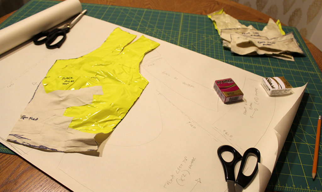 Duct tape bodice pattern